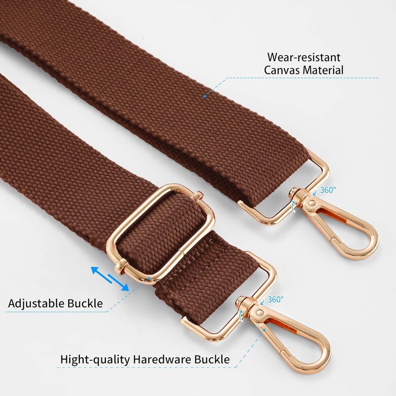 Hamdecro Store Wide Purse Strap Replacement Crossbody Shoulder Bag, Universal Adjustable Straps for Bags - Image 3